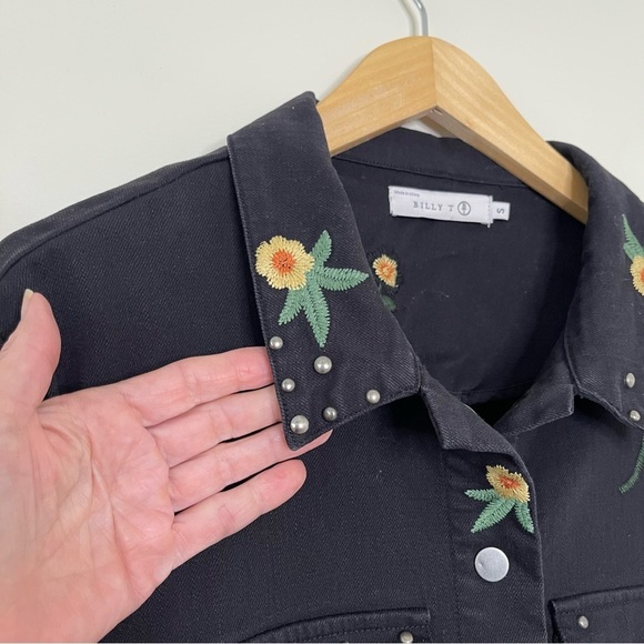 Billy T Throw It On Jacket Embroidered boho western studs event - Picture 4 of 16